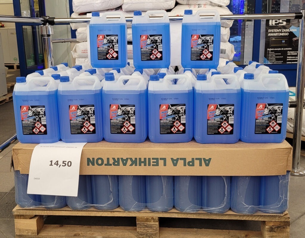 Zimowy płyn do spryskiwaczy